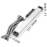 Outdoor Play Equipment: VEVOR 1 Axis Lathe Linear Scale 200mm with Accuracy 0.0002" Optical Length Precision Linear Scale Aluminum Body for Mill Milling Lathe Machine with Accessories (200mm(8"))