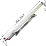 Outdoor Play Equipment: VEVOR 1 Axis Lathe Linear Scale 550mm with Accuracy 0.0002" Optical Length Precision Linear Scale Aluminum Body for Mill Milling Lathe Machine with Accessories (550mm(22"))