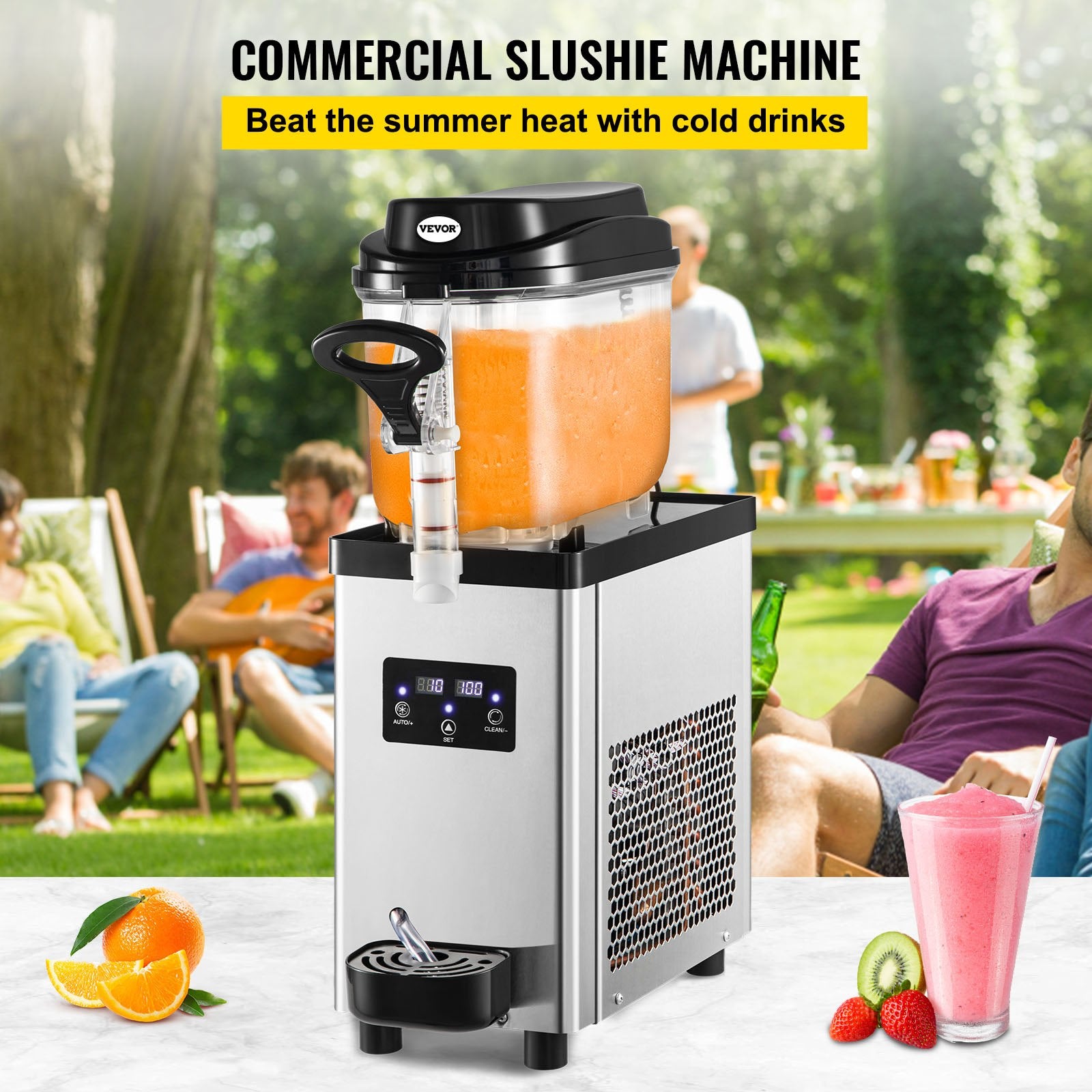 Food Storage: VEVOR Commercial Slush Machine Frozen Drink Slushy Making Machine 6L/1.6 Gallons