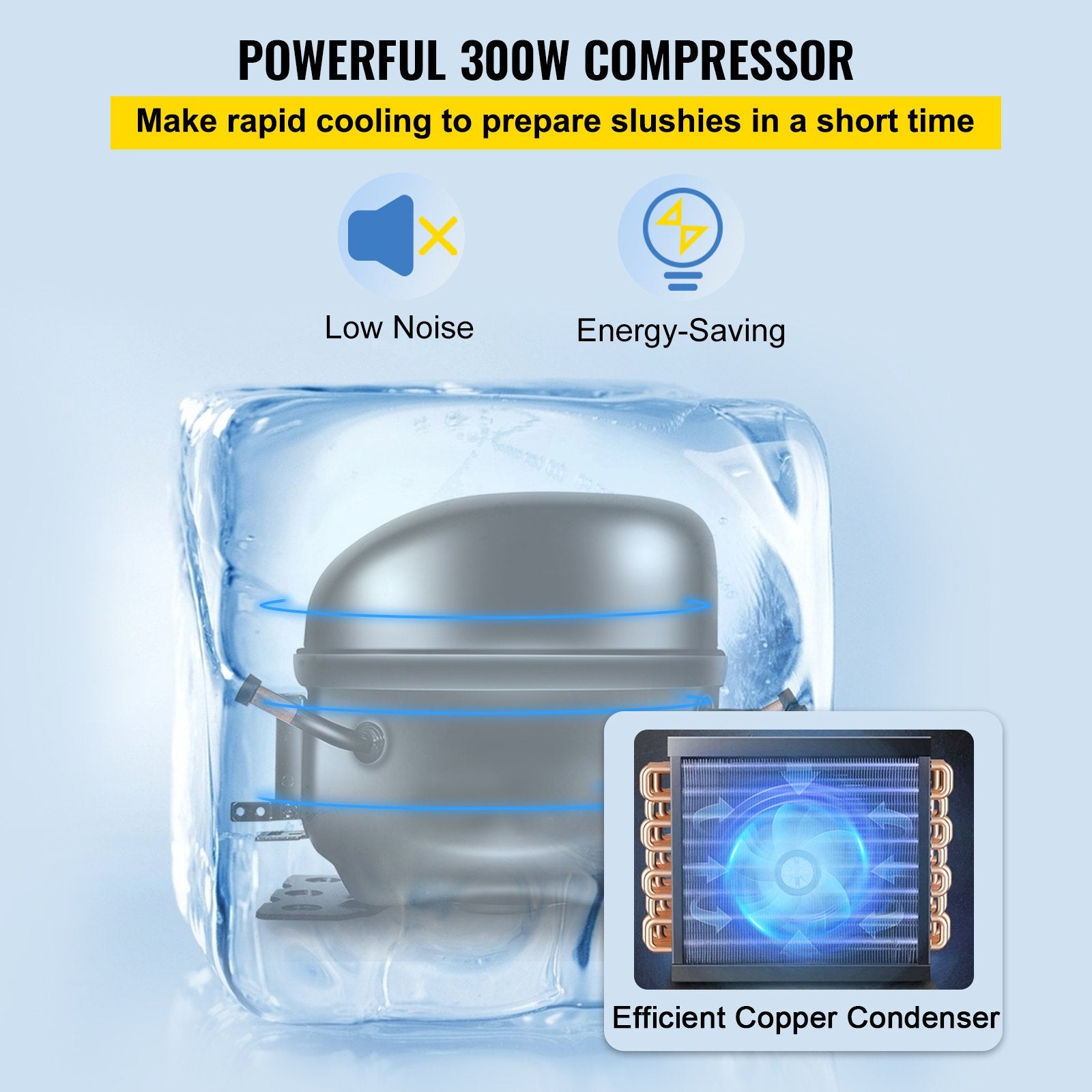 Food Storage: VEVOR Commercial Slush Machine Frozen Drink Slushy Making Machine 6L/1.6 Gallons