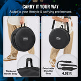Drums: VEVOR 5-Piece Drum Bag Set, 1680D Oxford Fabric, Padded Drum Bags and Cases with 4.92 ft Detachable Shoulder Strap Carry Handles Foldable Design, for 55cm Kick 30cm Tom 33cm Tom 40cm Tom 35cm Snare
