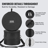 Drums: VEVOR 5-Piece Drum Bag Set, 1680D Oxford Fabric, Padded Drum Bags and Cases with 4.92 ft Detachable Shoulder Strap Carry Handles Foldable Design, for 55cm Kick 30cm Tom 33cm Tom 40cm Tom 35cm Snare
