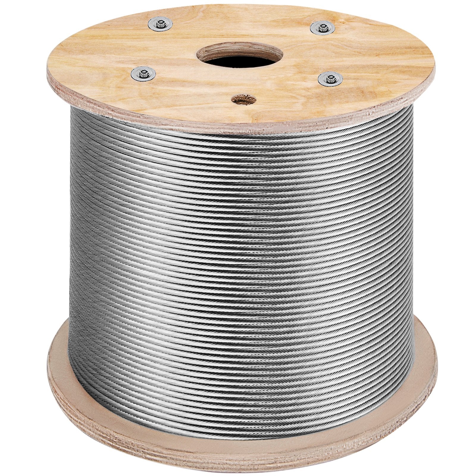 Automotive Repair & Speciality Tools: VEVOR Stainless Steel Cable Railing 3/16" x 1000ft, Wire Rope 316 Marine Grade, Braided Aircraft Cable 1x19 Strands Construction for Deck,Rail,Balusters,Stair,Handrail,Porch,Fence