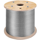 Automotive Repair & Speciality Tools: VEVOR Stainless Steel Cable Railing 3/16" x 1000ft, Wire Rope 316 Marine Grade, Braided Aircraft Cable 1x19 Strands Construction for Deck,Rail,Balusters,Stair,Handrail,Porch,Fence