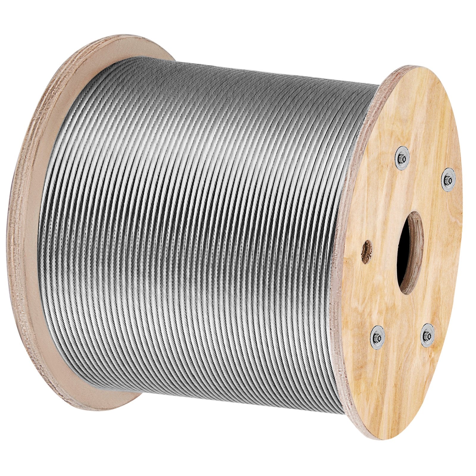 Automotive Repair & Speciality Tools: VEVOR Stainless Steel Cable Railing 3/16" x 1000ft, Wire Rope 316 Marine Grade, Braided Aircraft Cable 1x19 Strands Construction for Deck,Rail,Balusters,Stair,Handrail,Porch,Fence