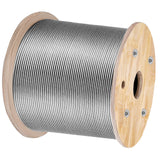 Automotive Repair & Speciality Tools: VEVOR Stainless Steel Cable Railing 3/16" x 1000ft, Wire Rope 316 Marine Grade, Braided Aircraft Cable 1x19 Strands Construction for Deck,Rail,Balusters,Stair,Handrail,Porch,Fence