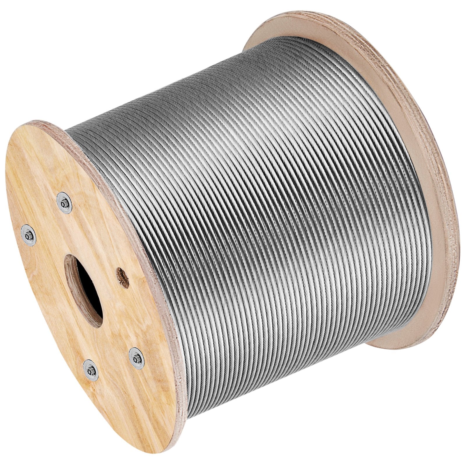 Automotive Repair & Speciality Tools: VEVOR Stainless Steel Cable Railing 3/16" x 1000ft, Wire Rope 316 Marine Grade, Braided Aircraft Cable 1x19 Strands Construction for Deck,Rail,Balusters,Stair,Handrail,Porch,Fence
