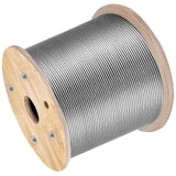 Automotive Repair & Speciality Tools: VEVOR Stainless Steel Cable Railing 3/16" x 1000ft, Wire Rope 316 Marine Grade, Braided Aircraft Cable 1x19 Strands Construction for Deck,Rail,Balusters,Stair,Handrail,Porch,Fence