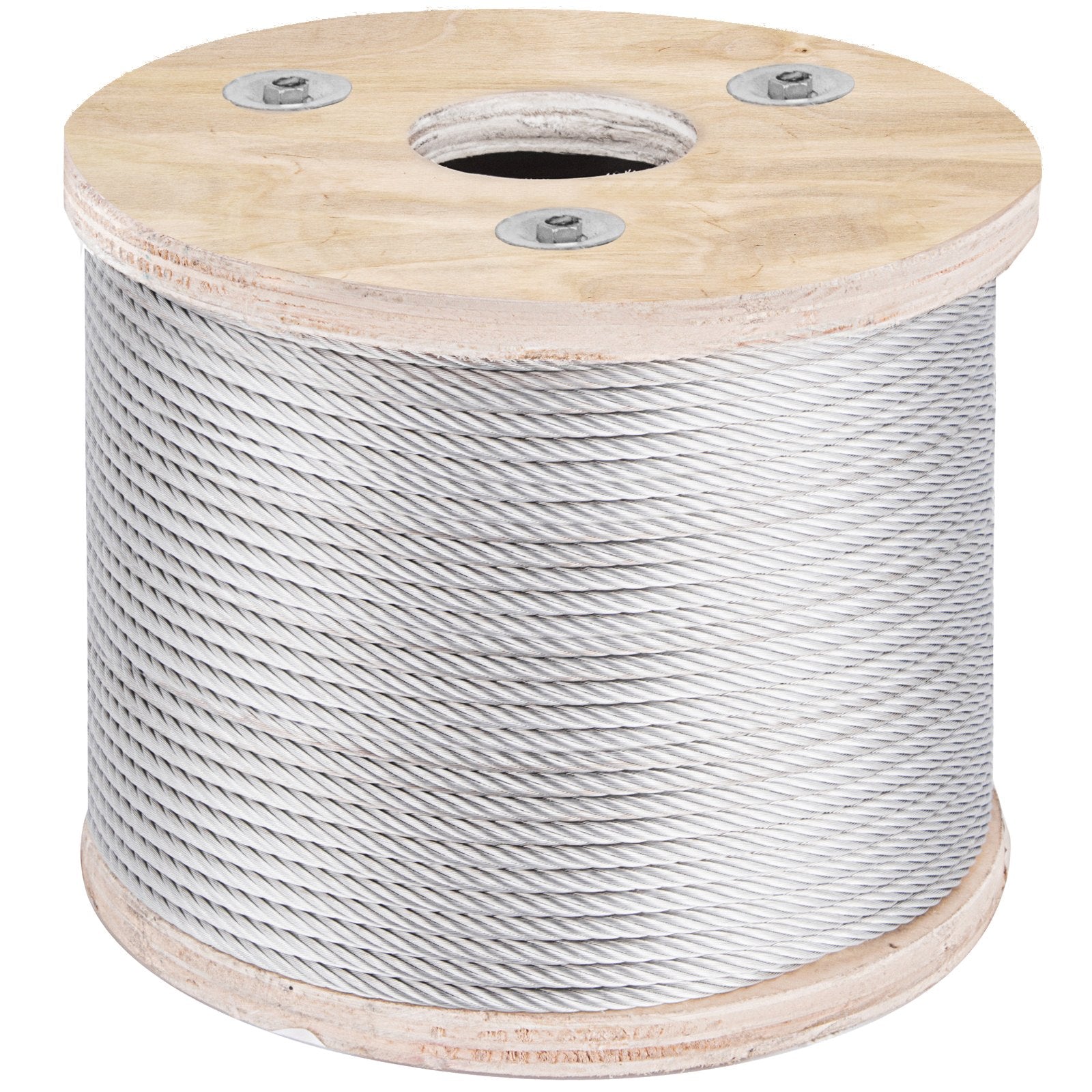 Automotive Repair & Speciality Tools: VEVOR 304 Stainless Steel Wire Rope Cable 4.8 mm 7x19 76 m reel