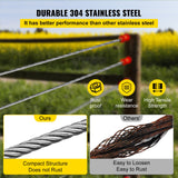 Automotive Repair & Speciality Tools: VEVOR 304 Stainless Steel Wire Rope Cable 4.8 mm 7x19 76 m reel