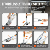 Gardening Tools: VEVOR Come Along Winch, 5 Ton Max Pulling Capacity, 3.5 m Steel Cable, 3 Hooks, Heavy Duty Ratchet Power Puller Tool with Dual Gears, Automotive Hoist Cable Puller Ideal for Vehicle Rescue
