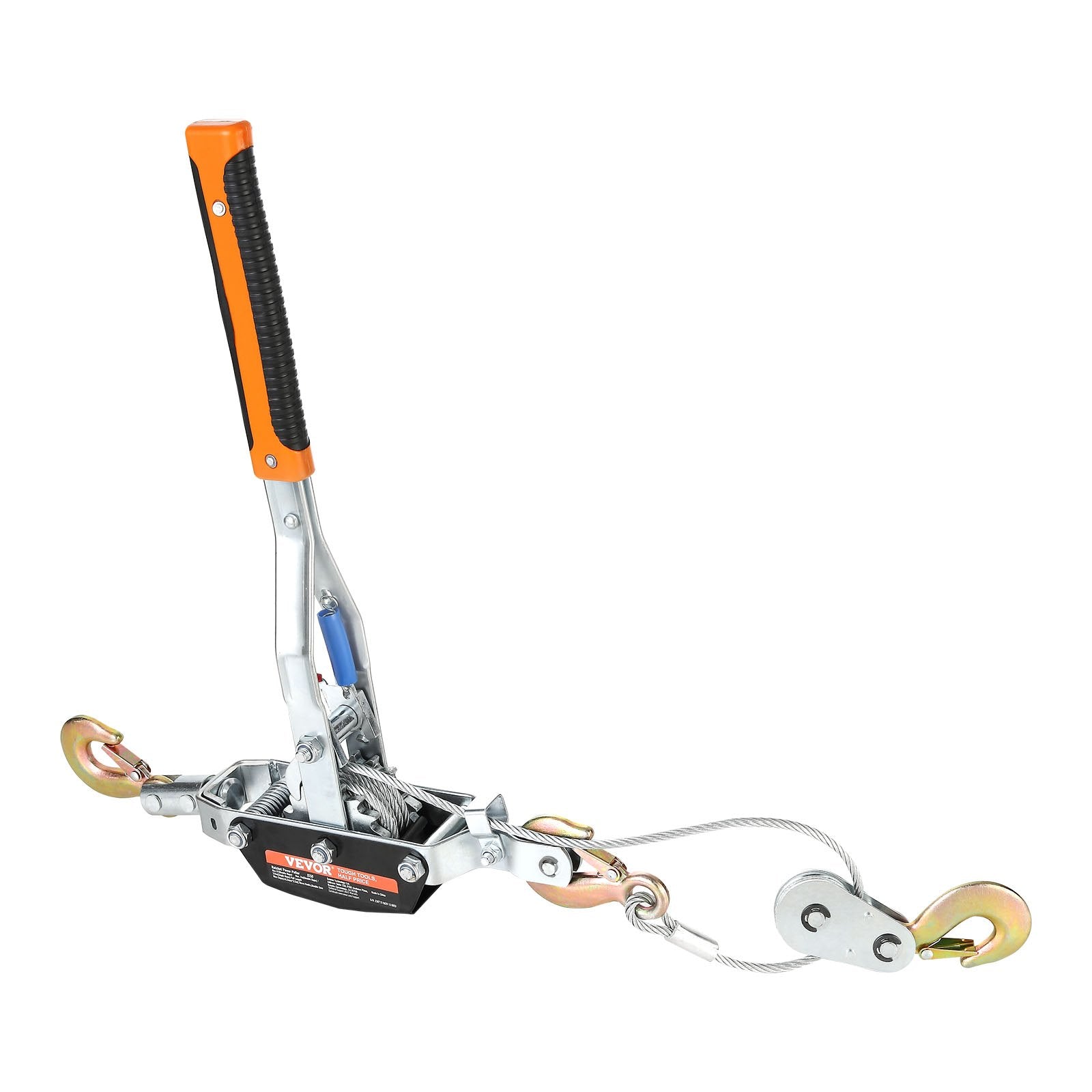 Gardening Tools: VEVOR Come Along Winch, 5 Ton Max Pulling Capacity, 3.5 m Steel Cable, 3 Hooks, Heavy Duty Ratchet Power Puller Tool with Dual Gears, Automotive Hoist Cable Puller Ideal for Vehicle Rescue