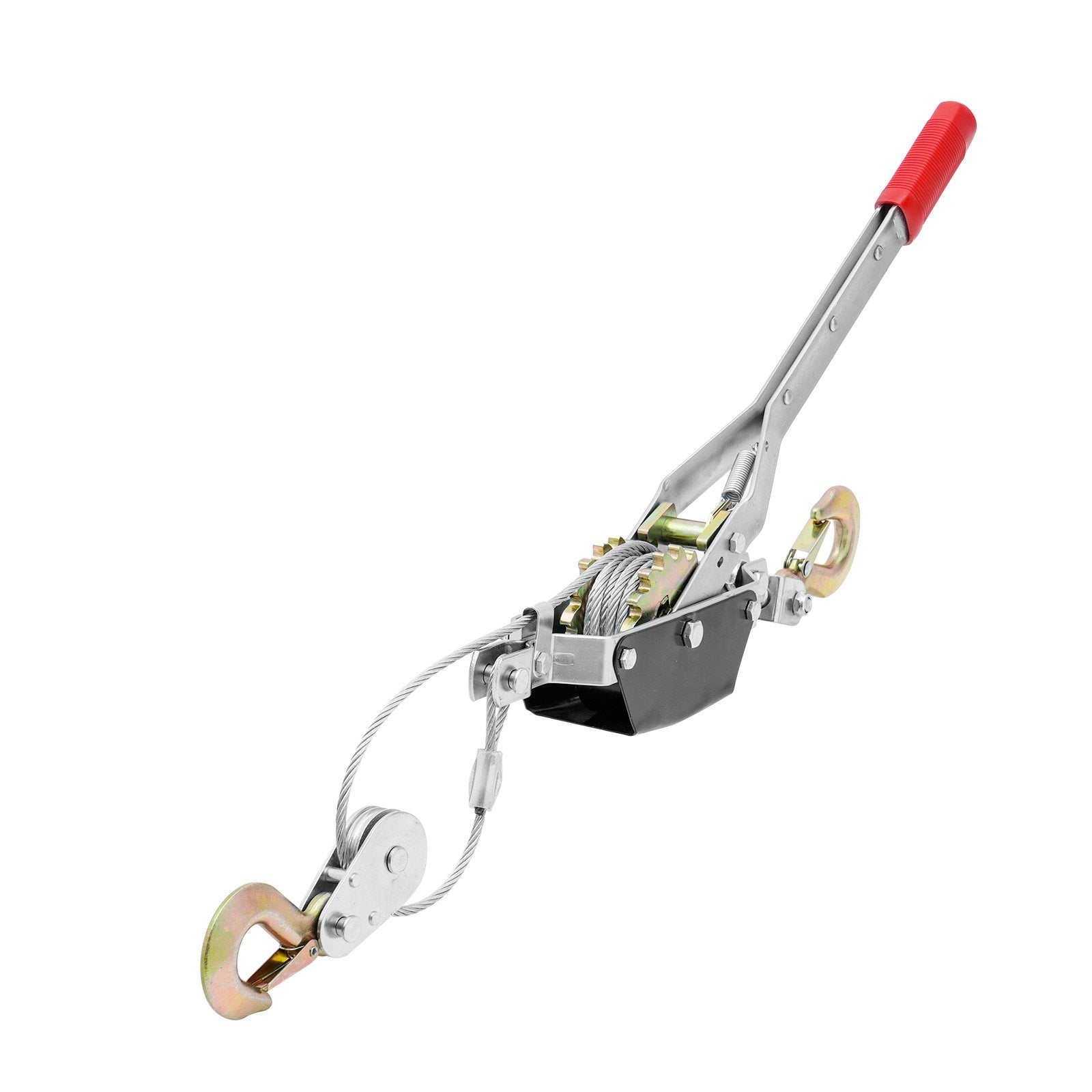 Automotive Lifts & Hoists: VEVOR Power Puller Come Along Winch 2 Ton 4409 lbs Heavy Duty Pull Hoist 2 Hooks