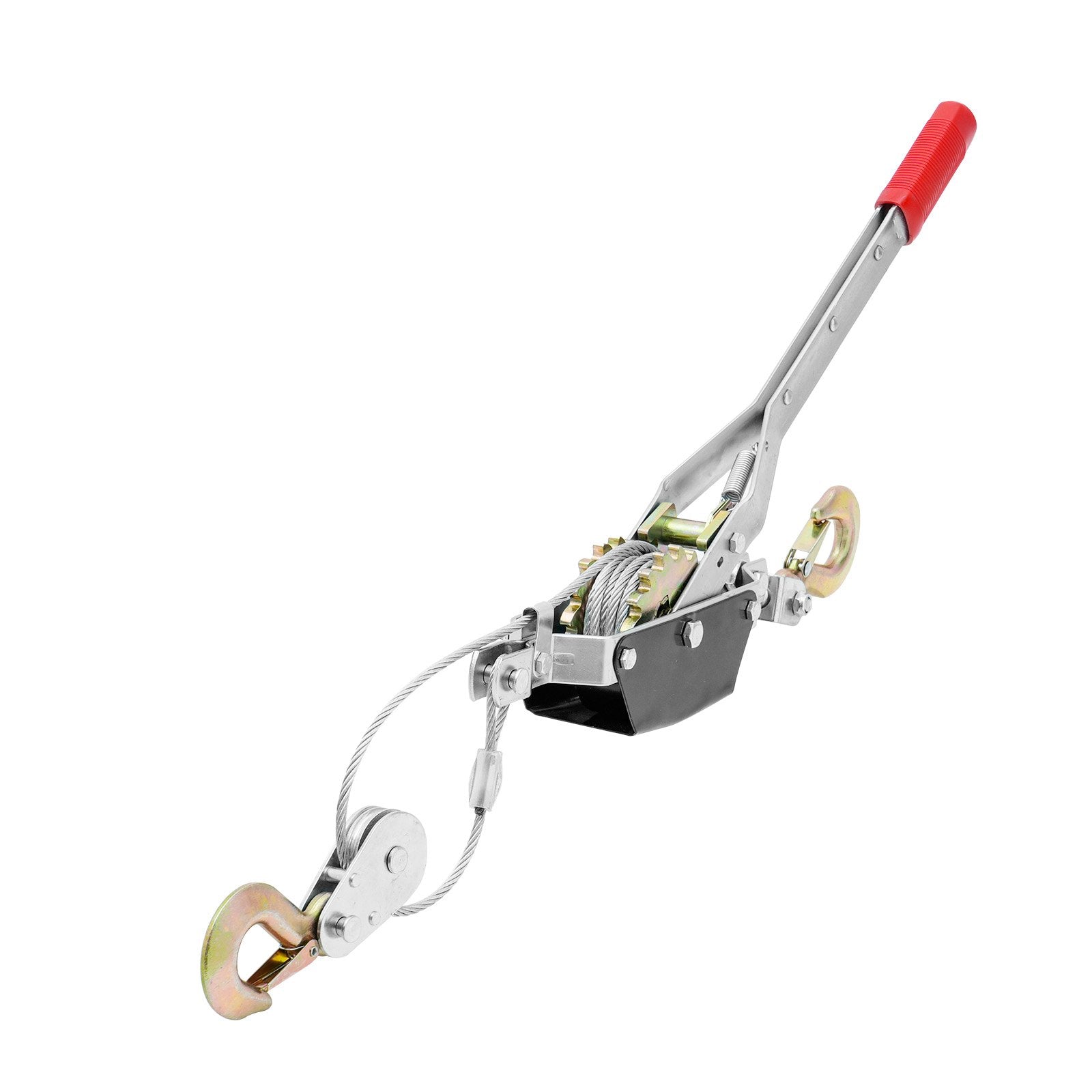 Automotive Lifts & Hoists: VEVOR Power Puller Come Along Winch 2 Ton 4409 lbs Heavy Duty Pull Hoist 2 Hooks