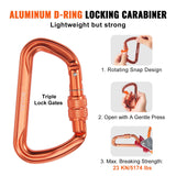 Building Materials: VEVOR 12.7mm Steel Core Flipline, 16ft(4.8m)Arborist Flipline for Tree Climbing with Alloy Steel Snap Hook & Aluminum Alloy Carabiner, 30KN Breaking Tension for Fall Protection, Tree Climber