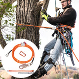 Building Materials: VEVOR 12.7mm Steel Core Flipline, 16ft(4.8m)Arborist Flipline for Tree Climbing with Alloy Steel Snap Hook & Aluminum Alloy Carabiner, 30KN Breaking Tension for Fall Protection, Tree Climber