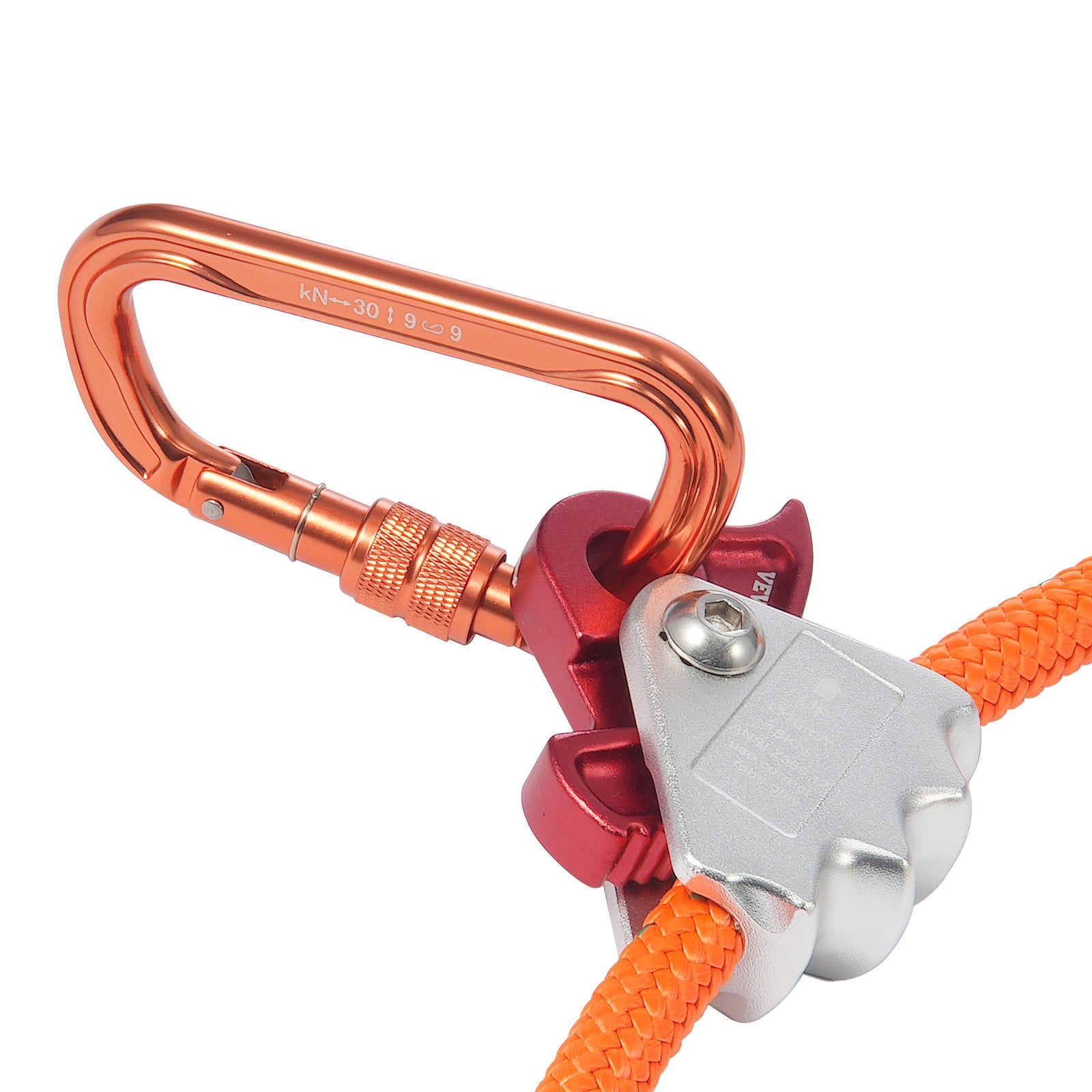 Building Materials: VEVOR 12.7mm Steel Core Flipline, 16ft(4.8m)Arborist Flipline for Tree Climbing with Alloy Steel Snap Hook & Aluminum Alloy Carabiner, 30KN Breaking Tension for Fall Protection, Tree Climber