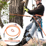 Outdoor Play Equipment: VEVOR 16mm Steel Core Flipline 8ft(2.4m) Arborist Flipline for Fall Protection