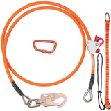 Outdoor Play Equipment: VEVOR 16mm Steel Core Flipline 8ft(2.4m) Arborist Flipline for Fall Protection