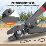 Cutters: VEVOR Crimping Tool, Up To 2.2mm Wire Rope Crimping Tool, Crimping Loop Sleeve Kit with a Cable Cutter and 160pcs Aluminum Buckles, Teflon Coating Anti-Rust Fishing Crimping Tool