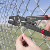 Cutters: VEVOR Crimping Tool, Up To 2.2mm Wire Rope Crimping Tool, Crimping Loop Sleeve Kit with a Cable Cutter and 160pcs Aluminum Buckles, Teflon Coating Anti-Rust Fishing Crimping Tool