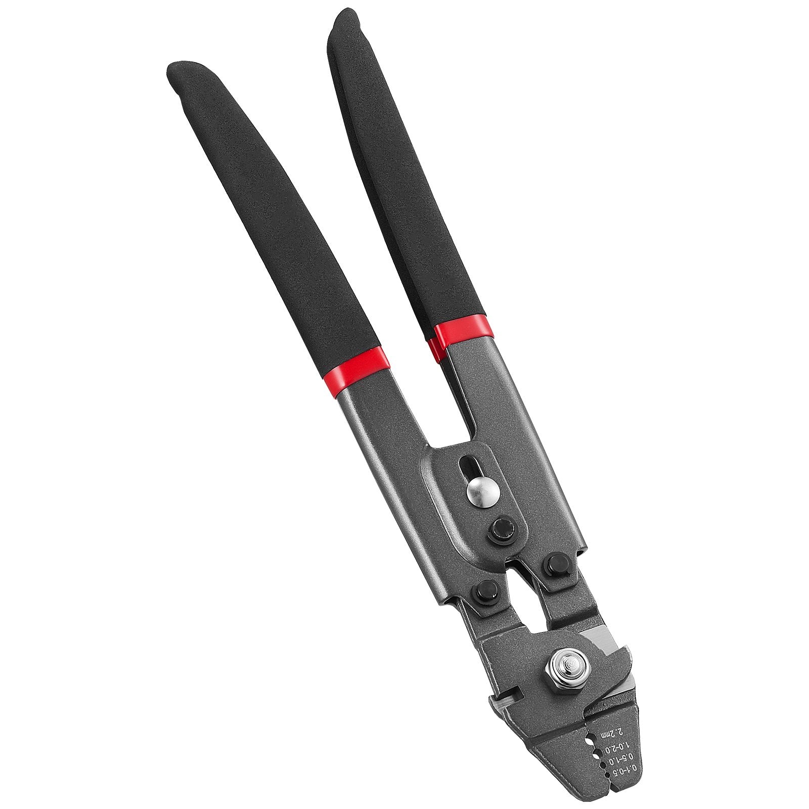 Cutters: VEVOR Crimping Tool, Up To 2.2mm Wire Rope Crimping Tool, Crimping Loop Sleeve Kit with a Cable Cutter and 160pcs Aluminum Buckles, Teflon Coating Anti-Rust Fishing Crimping Tool