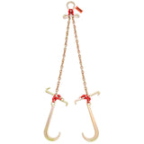 Building Materials: VEVOR V-Chain Bridle, 4364 kg Working Load Limit, 8 x 914.4 mm G80 Tow Chain with RTJ Cluster Hooks, DOT Certified, Galvanized Coating Manganese Steel & D-Shackle, for Lifting & Moving Activities