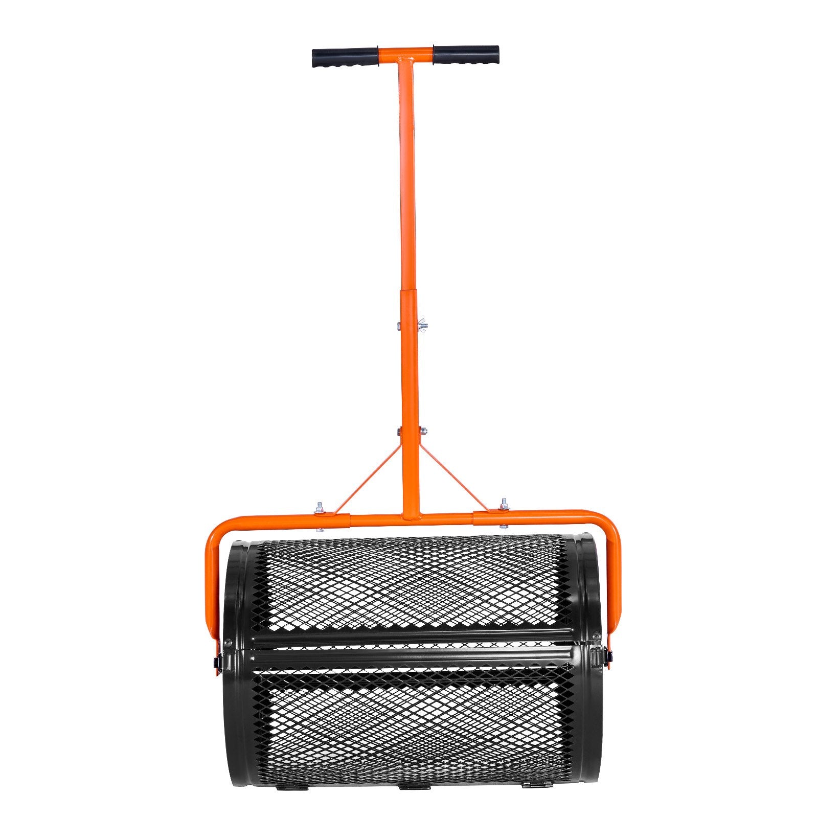 Coasters: VEVOR Compost Spreader, 24 in Wide Peat Moss Spreader with T Shaped Handle, 3 Heights Adjustable, Powder-Coated Steel Garden Peat Moss Roller, Heavy Duty Grass Seed Spreaders for Planting Seeding