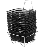 Retail: VEVOR Shopping Baskets with Handles, 12PCS, Black Metal Shopping Basket, Portable Wire Shopping Basket, Black Wire Mesh shopping Basket Set for Supermarkets, Retail Stores, Grocery Shopping, Black