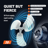 Fan Accessories: VEVOR Industrial Wall Mount Fan Waterproof Metal Fan 17.6'' 3 Speed Airflow