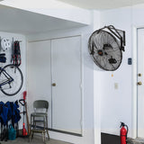 Fan Accessories: VEVOR Industrial Wall Mount Fan Waterproof Metal Fan 17.6'' 3 Speed Airflow