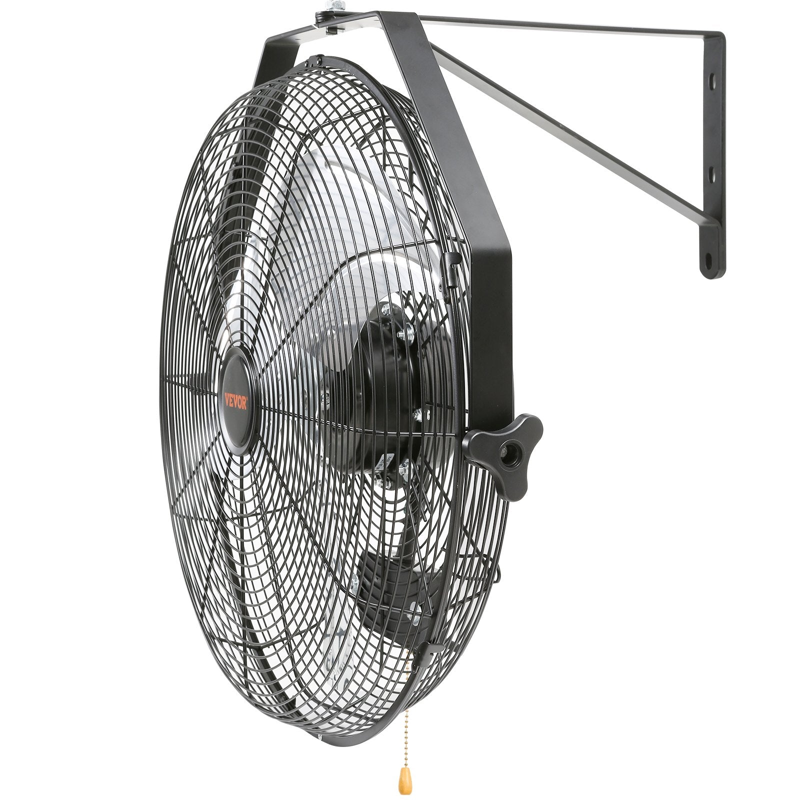 Industrial Wall Mount Fan Waterproof Metal Fan 17.6'' 3 Speed Airflow