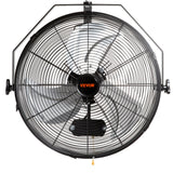 Fan Accessories: VEVOR Industrial Wall Mount Fan Waterproof Metal Fan 17.6'' 3 Speed Airflow