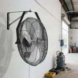 Automotive Repair & Speciality Tools: VEVOR 615mm Industrial Wall Mount Fan 3 Speed 4650 CFM for Garage Greenhouse