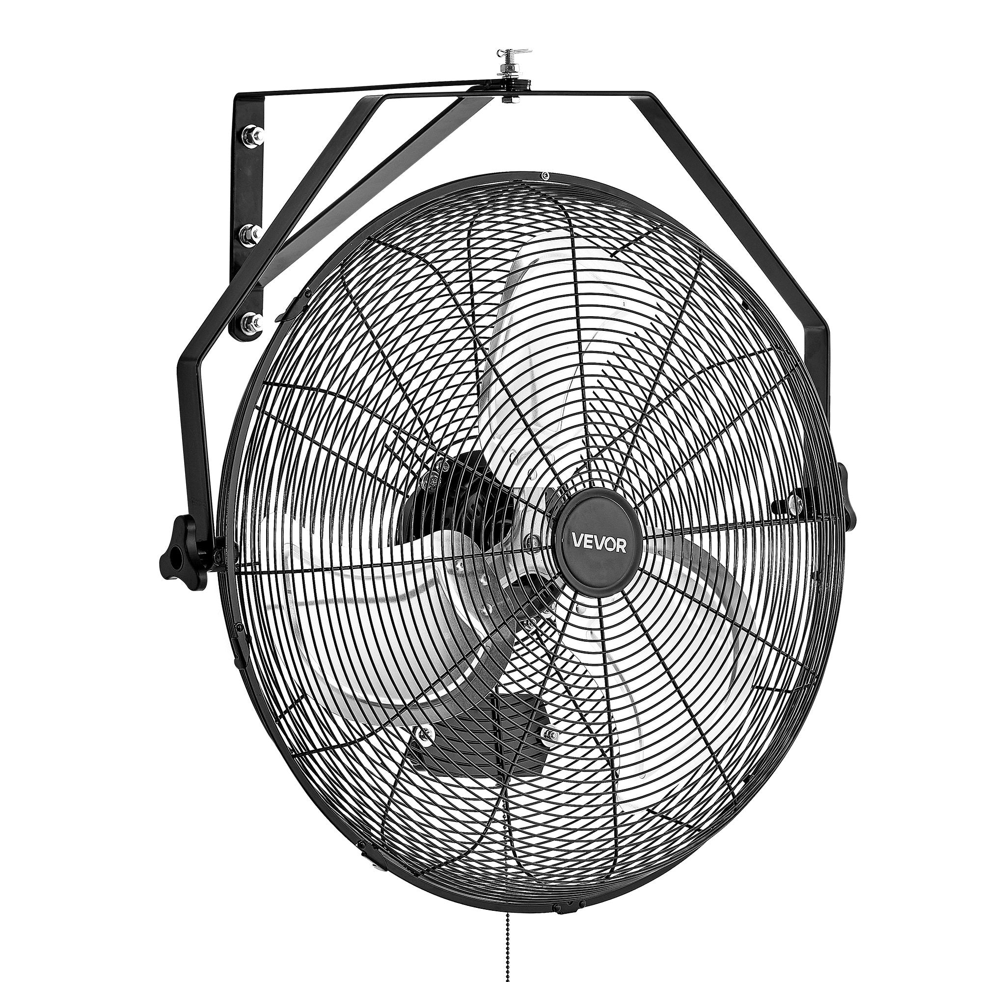 Automotive Repair & Speciality Tools: VEVOR 615mm Industrial Wall Mount Fan 3 Speed 4650 CFM for Garage Greenhouse
