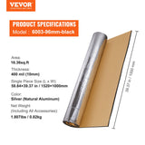 Audio Accessories: VEVOR Car Sound Deadening Mat, 400 mil 1.5sq.m Automotive Sound Deadener, High Density Foam Sound Deadener Material & Heat Barrier, Double Layer Waterproof Structure Acoustic Insulation Mat