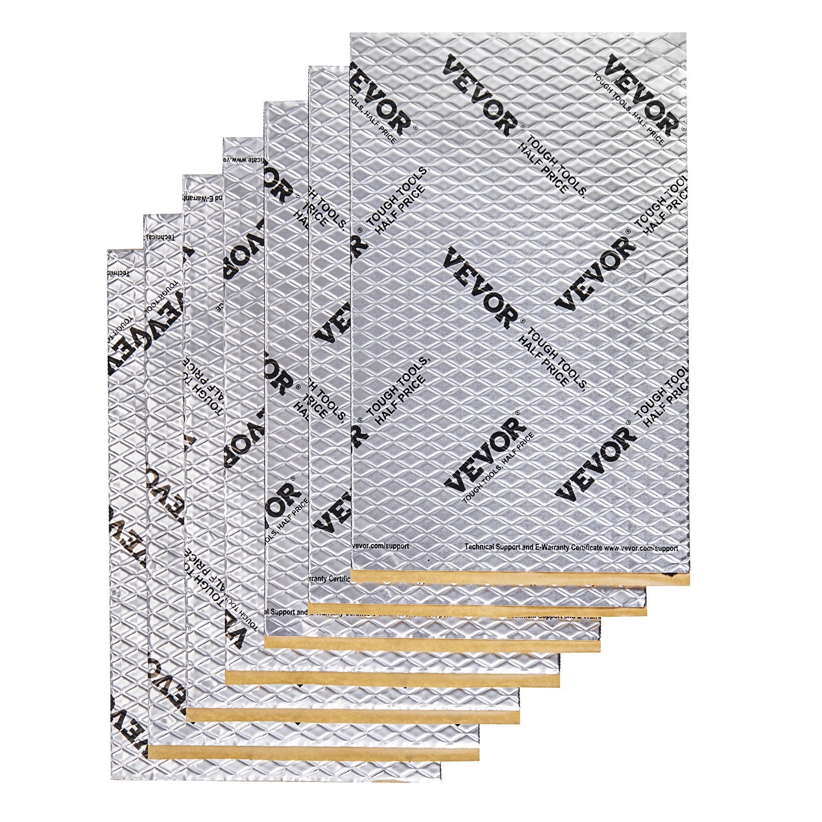 Automotive Decor: VEVOR Car Sound Deadening Mat, 50 mil 4.8sq.m Car Sound Dampening Material, Butyl Automotive Sound Deadener, Noise Insulation and Vibration Dampening Material for Car