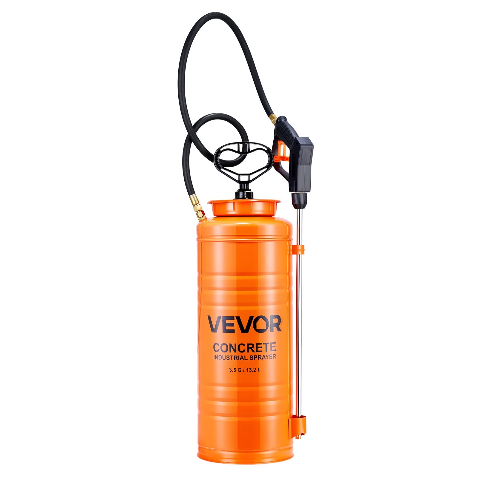 Salt & Pepper Shakers: VEVOR Industrial Concrete Sprayer, 14L Stainless Steel Sprayer, Heavy Duty Tri-Poxy Pump Sprayers, 52cm Wand with Ergonomic Gun Handle, 1.2m & 3m Hoses, 2 Brass Nozzles for Construction, Garden