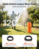 Salt & Pepper Shakers: VEVOR Industrial Concrete Sprayer, 14L Stainless Steel Sprayer, Heavy Duty Tri-Poxy Pump Sprayers, 52cm Wand with Ergonomic Gun Handle, 1.2m & 3m Hoses, 2 Brass Nozzles for Construction, Garden