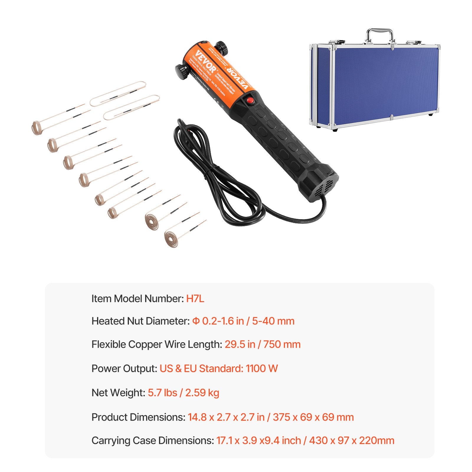 Farm Equipment: VEVOR 1KW Magnetic Induction Heater Hand-held Induction Heater for Bolts Removal