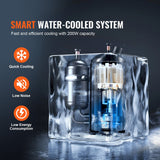Automotive Repair & Speciality Tools: VEVOR Industrial Water Chiller, KH-6000, 200W Industrial Water Cooler Cooling System with Compressor 12 L Water Tank Capacity 7.8 L/min Max Flow Rate, for CO2 Laser Engraving Machine Cooling Machine