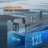 Automotive Repair & Speciality Tools: VEVOR Industrial Water Chiller, KH-6000, 200W Industrial Water Cooler Cooling System with Compressor 12 L Water Tank Capacity 7.8 L/min Max Flow Rate, for CO2 Laser Engraving Machine Cooling Machine
