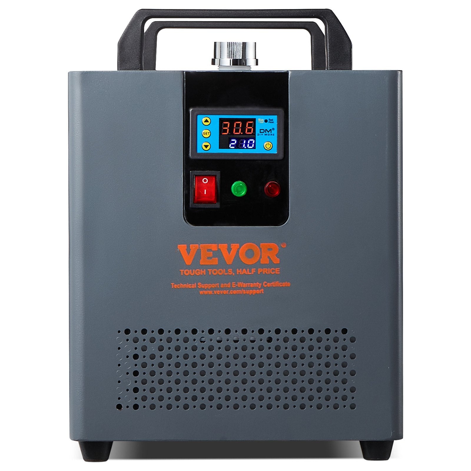 Automotive Repair & Speciality Tools: VEVOR Industrial Water Chiller, KH-6000, 200W Industrial Water Cooler Cooling System with Compressor 12 L Water Tank Capacity 7.8 L/min Max Flow Rate, for CO2 Laser Engraving Machine Cooling Machine