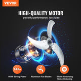 Desktops & Accessories: VEVOR Drum Fan 24 Inch High Velocity Industrial Use 3-Speed Timer for Warehouse
