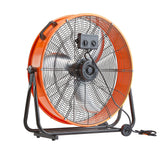 Desktops & Accessories: VEVOR Drum Fan 24 Inch High Velocity Industrial Use 3-Speed Timer for Warehouse