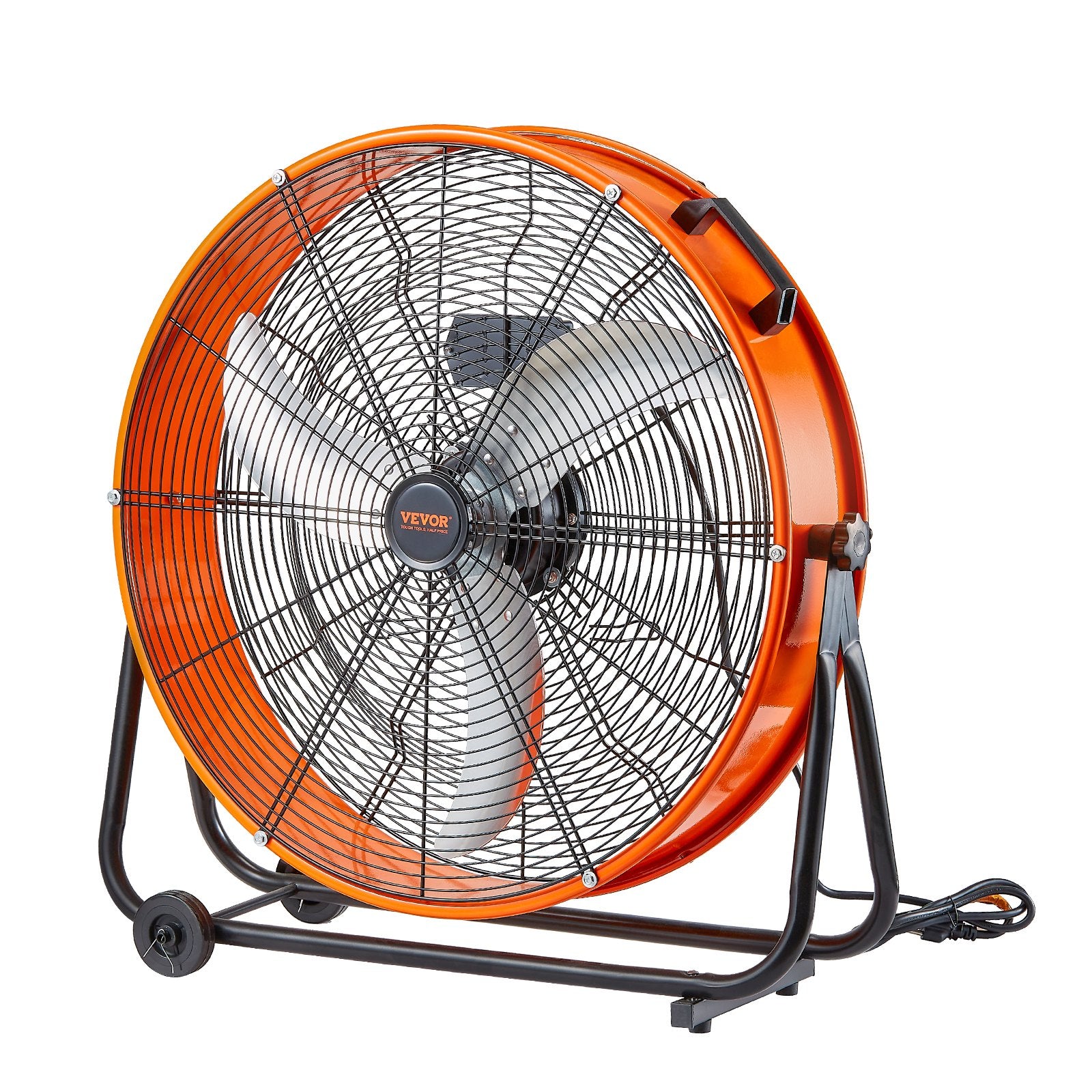 Air Compressors Accessories: VEVOR Drum Fan 24 Inch High Velocity Industrial Use 3-Speed 8600CFM for Warehouse