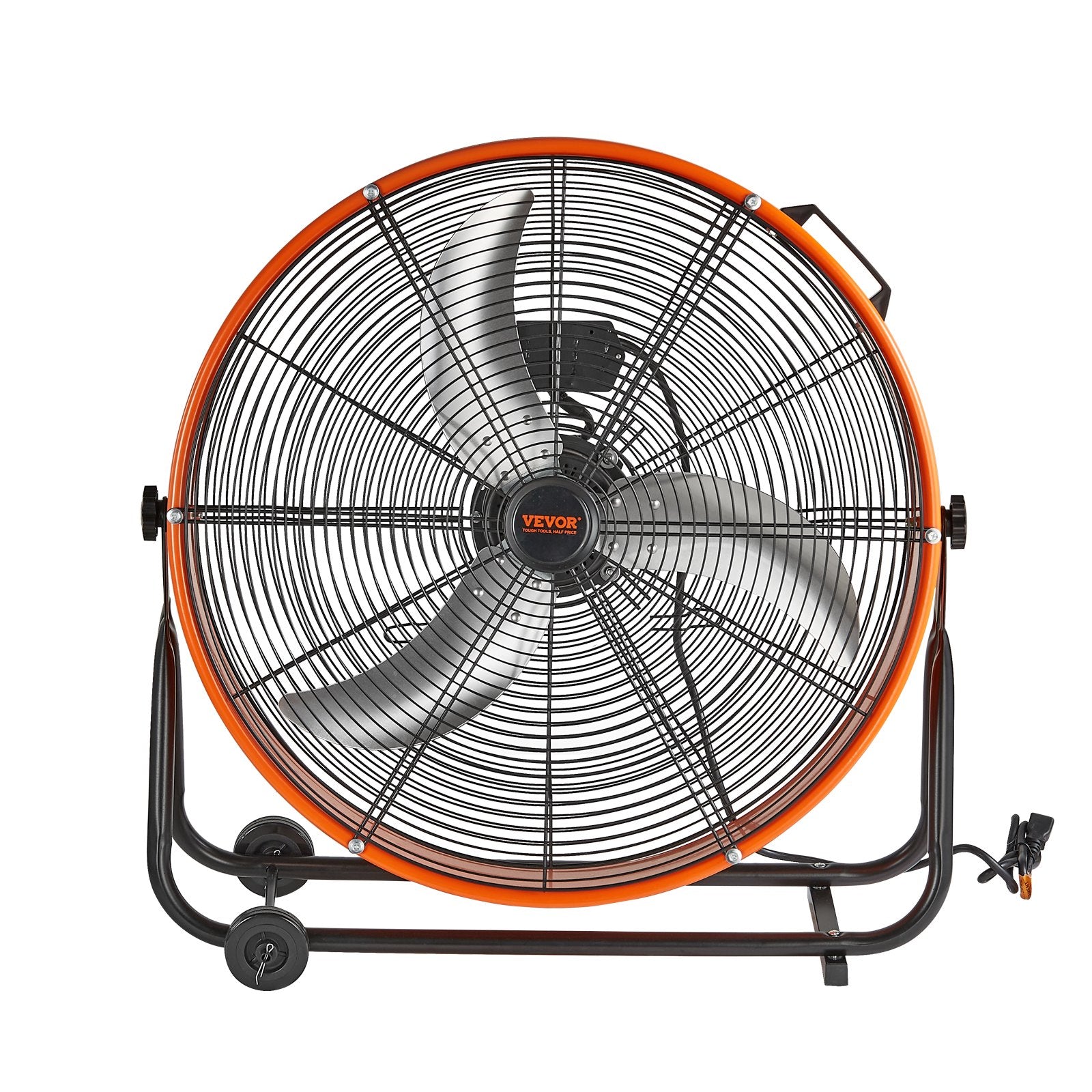 Air Compressors Accessories: VEVOR Drum Fan 24 Inch High Velocity Industrial Use 3-Speed 8600CFM for Warehouse