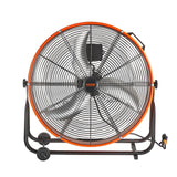 Desktops & Accessories: VEVOR Drum Fan 24 In High Velocity Industrial Infinitely Variable Speed 7935CFM