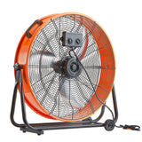 Desktops & Accessories: VEVOR Drum Fan 24 In High Velocity Industrial Infinitely Variable Speed 7935CFM