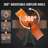 Desktops & Accessories: VEVOR Drum Fan 30 Inch High Velocity Industrial Use 3-Speed 13000CFM for Warehouse